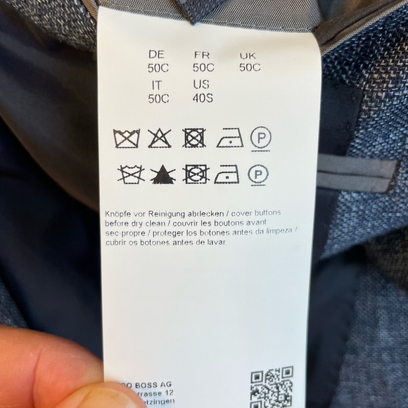 Blue Hugo Boss Men’s Linen Blazer size 40S - Picture 7 of 8